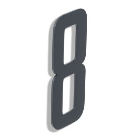 Namo numeris 8, 150 mm, antracito sp, nerūdijantis plienas
