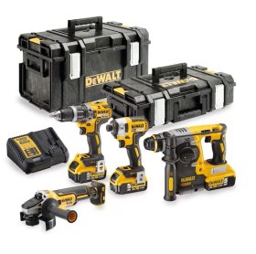 Akumuliatorinių įrankių rinkinys DEWALT, DCK422P3, (DCG405 + DCH273 + DCD796 + DCF887)