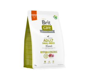Sausas šunų ėdalas BRIT Care, hipoalerginė formulė su ėriena ir ryžiais mažų veislių (1-10kg), suaugusiems šunims, 3kg
