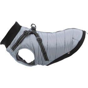 Paltukas su petnešomis šuniui TRIXIE Pontis, XS dydžio, 27 cm, pilkos spalvos