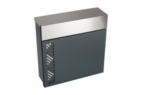 Pašto dėžutė LB52 NPDR4, antracito sp., 355 x 355 x 100 mm