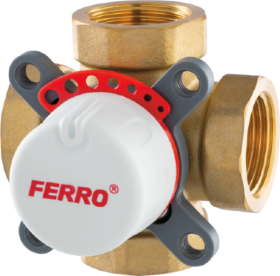 Pamaišymo vožtuvas FERRO, 1 1/4", 4-eigis, 10bar, -10 -100 °C, ZMV43