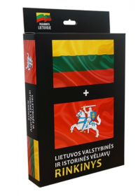 Lietuvos valtstybinės ir istorinės vėliavų rinkinys, 100 x 170 cm