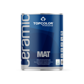 Vandeniniai vidaus dažai TOPCOLOR Ceramic Mat, 0,9 L, A bazė, matiniai, sienoms