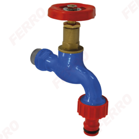 Ketinis sodo ventilis FERRO, 1/2", su plast antgaliu