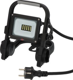 LED prožektorius BRENNENSTUHL Jaro 1060 M, 10 W, 1150 lm, 6500 K, 220-240 V, IP65, IK08, laido ilgis 2m, pastatomas, juodos sp.