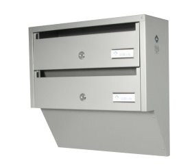 Pašto dėžutė PDV932, sidabrinė, 388 x 385 x 145 mm