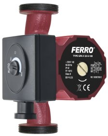 Elektroninis cirkuliacinis siurblys FERRO GPA II 32-6-180, FERRO šildymo ir saulės energijos sistemoms, 0606W