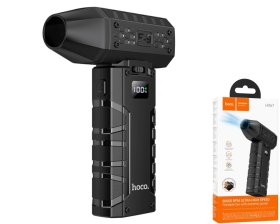 Nešiojamas oro pūstuvas HOCO HX67, 80000rpm, iki 24m/s, tinka čiužinių pripūtimui, įkrovimas per USB-C, pilnas įkrovimas per 5 val., 3000 mAh, veikia iki 2 val. 