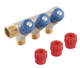 Vandentiekio kolektorius FERRO RDW200300, 3/4″ × 1/2″, 3 žiedų, RDW200300