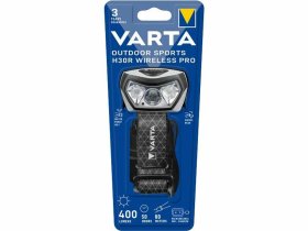 LED žibintuvėlis VARTA Outdoor Sports F30 Pro, 400 lm, 3 W, įkraunamas, 80 m, IP67, raudona šviesa, kompl. įkraunamas elementas ir įkrovimo laidas, ant galvos, 18650