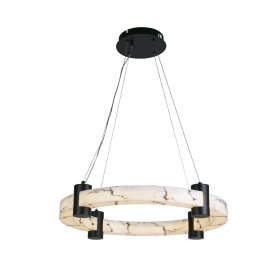Pakabinamas LED šviestuvas SEARCHLIGHT Moonbeam, 29W, 230V, 3000K, 3024lm, baltos spalvos, 605 x 605 x 85 mm, maksimalus aukštis 1530 mm, 10868-1BK