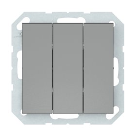 Jungiklis VILMA QR1000, 3 klavišų, įleidžiamas, be rėmelio, pilka matinė sp., P510-030-02