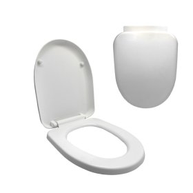 Klozeto dangtis Ef8010Sd, lėtai nusileidžiantis, baltas, polipropilenas, 150063