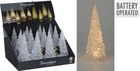 Kalėdinė LED dekoracija Eglė, šiltai baltos sp., be baterijų