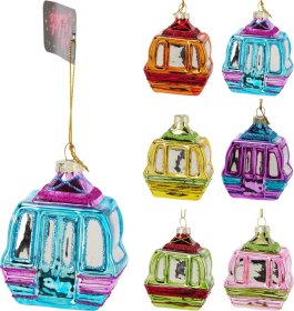 Eglutės žaisliukas Keltuvas, stiklas, 6 skirtingos sp., 6,7 x 4,5 x 9,5 cm