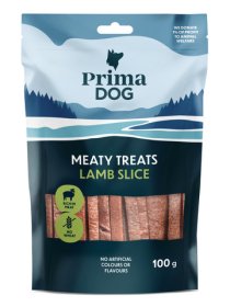 Skanėstas šunims PRIMADOG, ėrienos juostelės, 100g