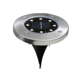 Lauko šviestuvas įsmeigiamas SUNLUX, su saulės elementais, IP44, 115x115x126 mm, veikimo laikas: 6-8 val., 8103