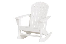 Supamas Adirondack tipo krėslas 4LIVING, plastikas, iki 150 kg, baltos spalvos