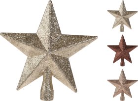 Eglutės viršūnė Žvaigždė, 3 skirtingos sp., 19 x 19 x 5 cm