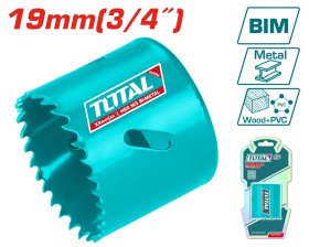 Gręžimo karūnėlė TOTAL, HSS M3 Bi-metal, 4-6 TPI, 19 mm, TAC410191