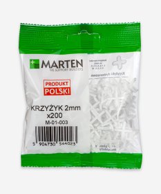Plytelių kryželiai MARTEN, 2 mm, 200 vnt.