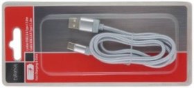 Įkrovimo laidas RATANAS, USB2.0 A-Type C, ilgis 1,0 m, iki 480 Mbps, pintas kabelio apvalkalas
