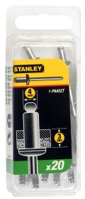 Aliuminės kniedės STANLEY, 4 x 3 mm, 20 vnt