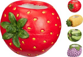 Keraminis lauko vazonas VAISIAI, 4 skirtingi dizainai