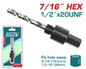 Adapteris gręžimo karūnai TOTAL, tinka 14-30 mm, TAC4206