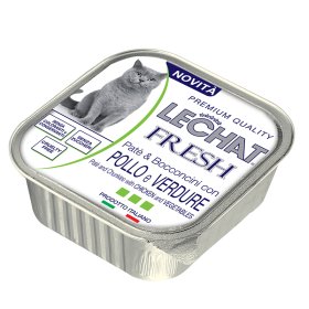Konservuotas kačių ėdalas LECHAT EXCELLENSE, suaugusioms katėms su vištiena ir daržovėmis, 100 g 