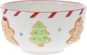 Dubenėlis, kalėdinio dizaino, keraminis, 14,2 x 14,2 x 7,6 cm