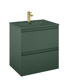 Vonios spintelė ELITA SPLIT 60, 60 x 63,5 x 45,8 cm, apatinė, pakabinama, be praustuvo, "Forest Green" žalios spl., matinė,  2DR, 168997