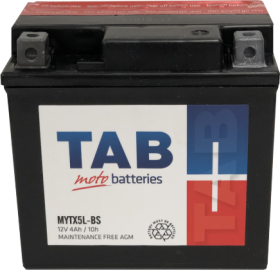 Akumuliatorius TAB AGM 12 V, 4 Ah, motociklinis