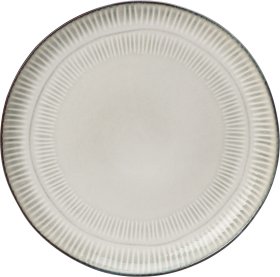 Lėkštė, keraminė, pilkos sp., skersmuo 21 cm