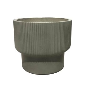 Keraminis lauko vazonas Oliva III, žalios sp., 42 x 42 x 38 cm.