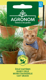 Gėlių sėklos, AGRONOM žolė katėms, 4 g.