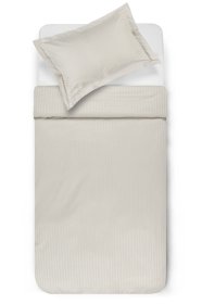 Patalynės užvalkalų komplektas EXCLUSIVE, 200 x 220, 50 x 70+5 cm, Oxford 3 dalių su užtrauktuku, smėlio sp.