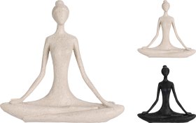 Dekoratyvinė jogos statulėlė, 19 x 5 x 18,5 cm, 2 skirtingų sp.
