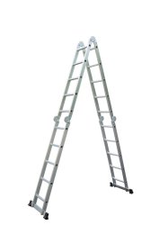 Kopėčios HERVIN EQUIPMENT, aliuminės, daugiafunkcės, 4x5 pakopų, 2760-5730 mm, AM0220A