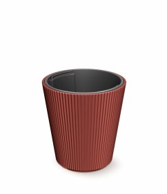Plastikinis lauko vazonas Milly, vario sp., 29,9 x 29,9 x 31,1 cm.