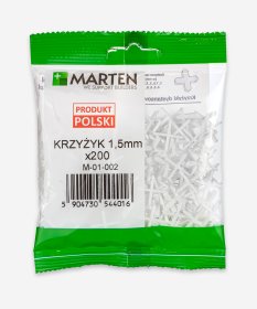 Plytelių kryželiai MARTEN, 1,5 mm, 200 vnt.