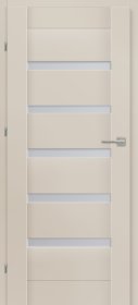 Laminuotos vidaus durys su užlaida VOSTER Etna 10, kairinės, spl. Cashmere, 2030x744x40 mm