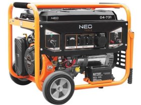 Benzininis generatorius NEO, nominali galia 6 kW, maksimali galia 6,5 kW
