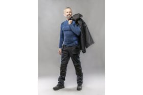 OSTE besiūliai terminiai marškinėliai ilgomis rankovėmis mėlyni 3XL-4XL 