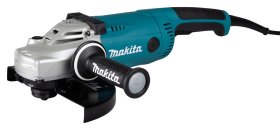 Elektrinis kampinis šlifuoklis MAKITA GA9020SF02, 2200 W, 230 mm, 5,8kg, antivibracine šonine rankena, super flanšas