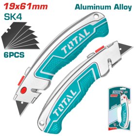 Peiliukas trapeciniais ašmenimis TOTAL, su 6 SK5 plieno ašmenimis, 19 x 61 mm, THT5126128