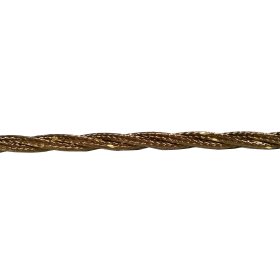 Instaliacinis tekstilinis kabelis ELECTRALINE Frrtx, 3x0.75 mm, auksinės sp., 20 m