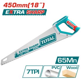 Pjūklas TOTAL, medienai, 0,9 mm, 7TPI, 450 mm, THT55450