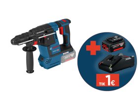 Akumuliatorinis perforatorius BOSCH Professional GBH, SDS Plus and Max, 18V-26, SOLO, 18V, smūgio jėga 2,6 J, lagaminas, 0611909001, be akumuliatoriaus ir kroviklio